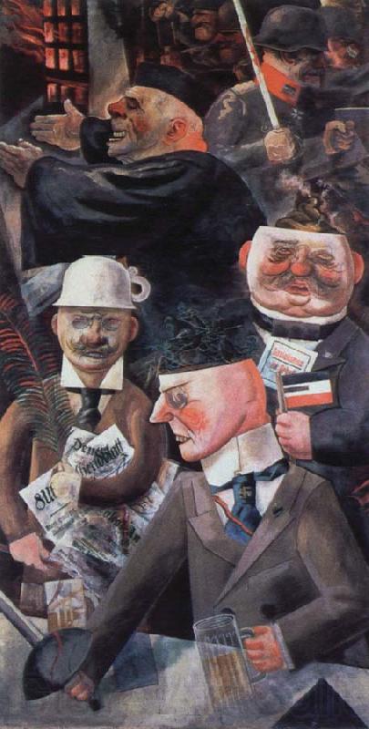 george grosz the pillars of society France oil painting art